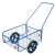 Kétkerekű kocsi, RDV 6 / Rapid 6, kék, 61,8 x 41,8 x 23,2 cm, 80 kg teherbírás, 29 cm tömör kerekek, kivehető fogantyú, acélcső váz