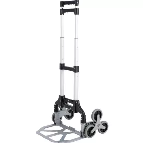   Molnárkocsi, Strend Pro, fekete/szürke, maximum 80 kg teherbírás, összehajtható, lépcsőző, teleszkópos nyél