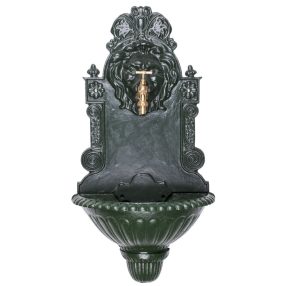   Falikút, Strend Pro Garden WB-006, 41 x 21 x 76,5 cm, zöld, ötvözet, dekoratív kialakítás, 1,3 cm lefolyónyílás