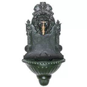   Falikút, Strend Pro Garden WB-006, 41 x 21 x 76,5 cm, zöld, ötvözet, dekoratív kialakítás, 1,3 cm lefolyónyílás