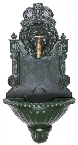 Falikút, Strend Pro Garden WB-006, 41 x 21 x 76,5 cm, zöld, ötvözet, dekoratív kialakítás, 1,3 cm lefolyónyílás