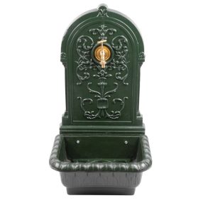   Falikút, Strend Pro Garden WB-005, 44 x 36 x 76 cm, zöld, ötvözet, dekoratív kialakítás