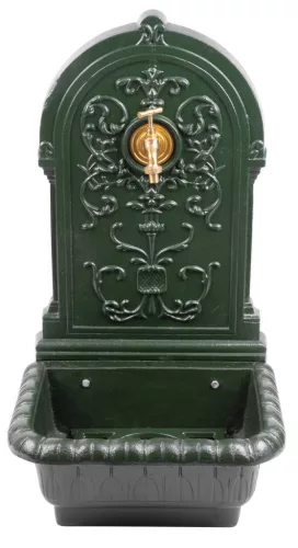 Falikút, Strend Pro Garden WB-005, 44 x 36 x 76 cm, zöld, ötvözet, dekoratív kialakítás