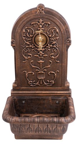 Falikút, Strend Pro Garden WB-005C, 44 x 36 x 76 cm, rézszínű, ötvözet, dekoratív kialakítás