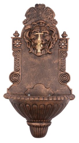 Falikút, Strend Pro Garden WB-006C, 41 x 21 x 76,5 cm, rézszínű, ötvözet, 1,3 cm-es lefolyónyílással, dekoratív kialakítás