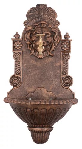 Falikút, Strend Pro Garden WB-006C, 41 x 21 x 76,5 cm, rézszínű, ötvözet, 1,3 cm-es lefolyónyílással, dekoratív kialakítás
