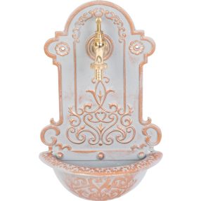   Falikút, Strend Pro Garden LT-H20682, 22 × 10 × 37 cm, zöld, réz megjelenésű, alumínium, időjárásálló, könnyen összeszerelhető