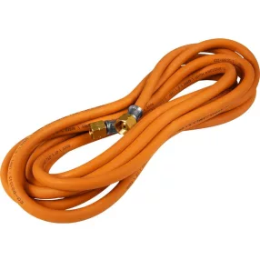   Gáztömlő, Strend Pro GH01, narancssárga, 10,0 m hossz, 6,3 mm átmérő, 2 x G3/8" menet, Propán-Bután gázhoz