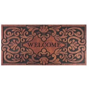 MagicHome RBM 116 lábtörlő - Welcome, 120 x 58 cm, barna