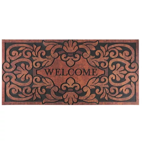 MagicHome RBM 116 lábtörlő - Welcome, 120 x 58 cm, barna