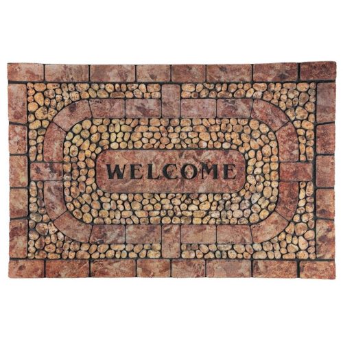 MagicHome RBM 406 lábtörlő - Welcome, 89 x 58 cm, barna