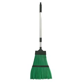   Seprű, MagicHome LS9241 PlasticSweeper, zöld, alumínium teleszkópos nyél: 63-96 cm, 26 x 40 cm
