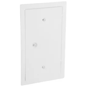   Kéményajtó, Anko C2.3W, 13 x 26 cm, fehér, rozsdamentes acél, mágneszáras, beltéri/kültéri, ellenőrző