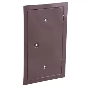   Kéményajtó, Anko C2.3B, 13 x 26 cm, barna, rozsdamentes acél, tolómágneses zár, ellenőrző, beltéri/kültéri