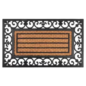 MagicHome RBP 156 lábtörlő - Ornament, 45 x 75 cm, barna