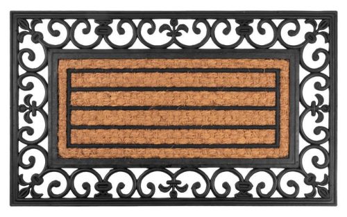 MagicHome RBP 156 lábtörlő - Ornament, 45 x 75 cm, barna