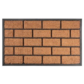 MagicHome RBC 124 lábtörlő - Brickwall, 45 x 75cm, barna