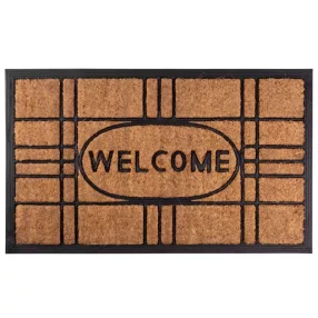 MagicHome RBC 196 lábtörlő - Welcome, 45 x 75 cm, barna