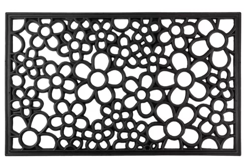 MagicHome RBR 100 lábtörlő - Meadow, 45 x 75 cm, fekete/fehér
