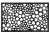 MagicHome RBR 100 lábtörlő - Meadow, 45 x 75 cm, fekete/fehér