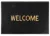 MagicHome PVC lábtörlő - Welcome, 60 x 90 cm, fekete