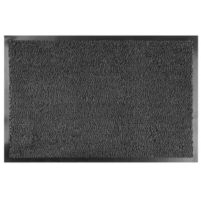 MagicHome CPM 304 lábtörlő - 40 x 60 cm, fekete/szürke
