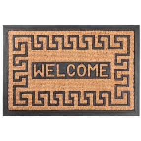MagicHome RBB 110 lábtörlő - Welcome, 40 x 60 cm, barna