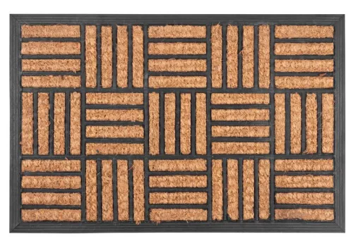 MagicHome RBB 123 Parquets 3 lábtörlő, 40 x 60 cm, barna