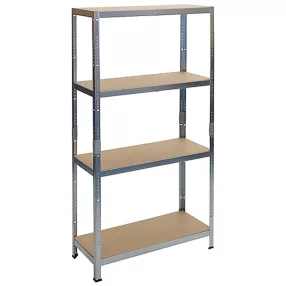   Strend Pro 4 polcos fém/MDF műhelypolc, 180 x 90 x 40 cm, teherbírás: 175 kg/polc