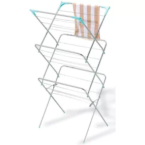   MagicHome CD162 ruhaszárító, szürke, 63 × 51 × 137 cm, 7 m szárítófelülettel, rozsdamentes fém kivitel, beltéri használatra