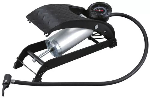Lábpumpa, Strend Pro Akola FAP959, nyomásmérővel, felfújáshoz, maximum 7 bar, 60 cm tömlő, csúszásgátló pedállal