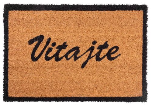 MagicHome RBC 199 lábtörlő - Üdvözöljük, 40 x 60 cm, barna