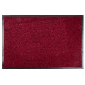 MagicHome lábtörlő - 60 x 90 cm, fekete/piros