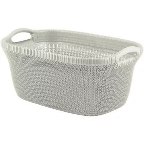 Curver® KNIT 3677 ruháskosár - krémszín, 40 literes