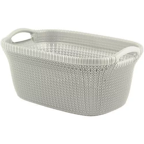 Curver® KNIT 3677 ruháskosár - krémszín, 40 literes