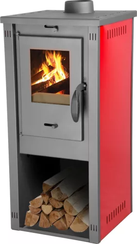 Strend Pro Thalia Okta M kályha, piros, 3,9 kW