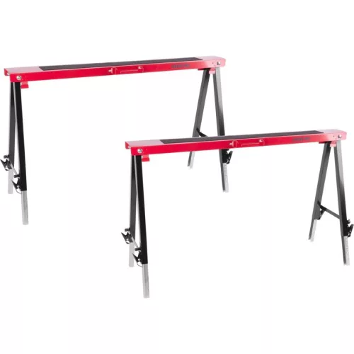 Munkabak, Strend Pro OD-73605, piros/fekete, állítható magasság, 150 kg terhelhetőség, 2 db