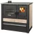 Strend Pro PANONIA fatüzelésű sparhelt, bézs, sütővel, 10,54 kW, 51 × 90 × 85 cm, bal oldali füstcső kimenet, átmérő: 120 mm