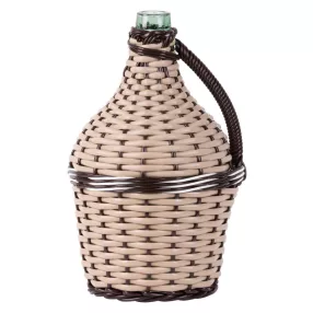   Demizson, Strend Pro Garden Cada Wilo, 5 l, bézs, üveg, műanyag fonat, egy fogantyú, borhoz és pálinkához