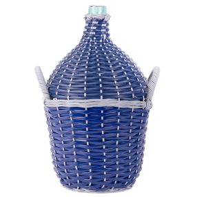   Demizson, Strend Pro Garden Cada Wilo, 15 l, kék, üveg, műanyag fonat, két fogantyú, borhoz és pálinkához