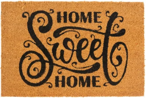 Lábtörlő, MagicHome, Sweet Home felirat, 40 x 60 cm, kókuszrost felület, PVC hátlap, bejárati ajtóhoz
