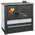 Strend Pro PANONIA fatüzelésű sparhelt, fehér, sütővel, 10,54 kW, 51 × 90 × 85 cm, jobb oldali füstcső kimenet, átmérő: 120 mm