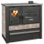 Strend Pro PANONIA fatüzelésű sparhelt, Mocca, sütővel, 10,54 kW, 51 × 90 × 85 cm, jobb oldali füstcső kimenet, átmérő: 120 mm