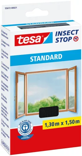 Tesa® Standard rovarháló - antracit - 130x150cm