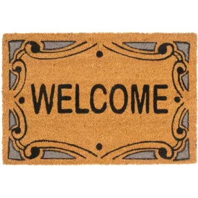   Lábtörlő, MagicHome, vízszintes Welcome felirat, 40 x 60 cm, kókuszrost felület, PVC hátlap, bejárati ajtóhoz