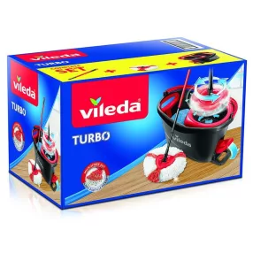   Felmosó szett, Vileda Turbo, vödörrel, mikroszálas fej, csak vízzel is hatékony, alapos tisztítás vegyszerek nélkül