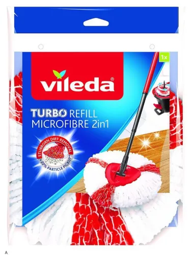 Felmosófej, Vileda Turbo, tartalék fej, 2 az 1-ben