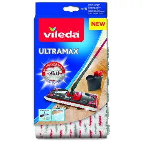   Felmosóhuzat, Vileda Ultramax, tartalék, mikroszálas, 2 az 1-ben, kétféle szál, hatékony szennyeződés-eltávolítás