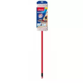   Felmosó, Vileda Ultramax Microfibre, 140 cm, mikroszálas, 2 az 1-ben, Power Zone, teleszkópos nyél, 60°C-on mosható, minden kemény padlóra