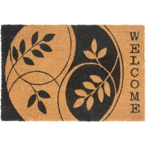   Lábtörlő, MagicHome, függőleges Welcome felirat, 40 x 60 cm, kókuszrost felület, PVC hátlap, bejárati ajtóhoz